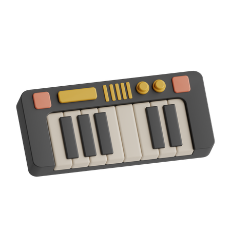 Teclado de piano  3D Icon