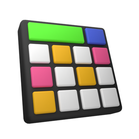 Teclado electrónico  3D Icon