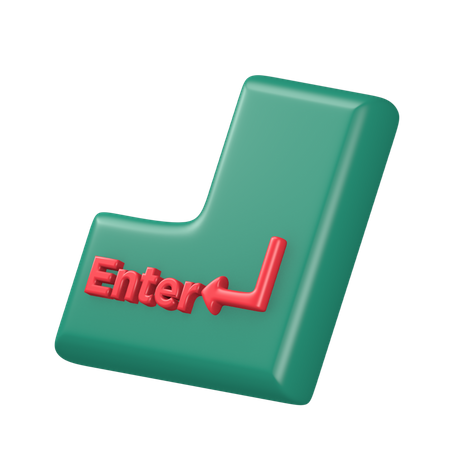 Teclado entrar  3D Icon
