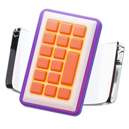 Teclado futurista  3D Icon