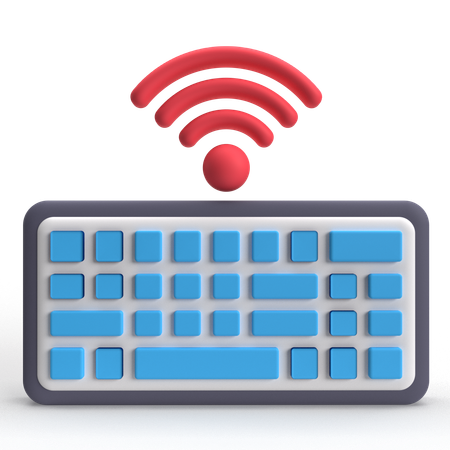 Teclado inalambrico  3D Icon