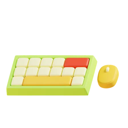 Teclado mouse  3D Icon