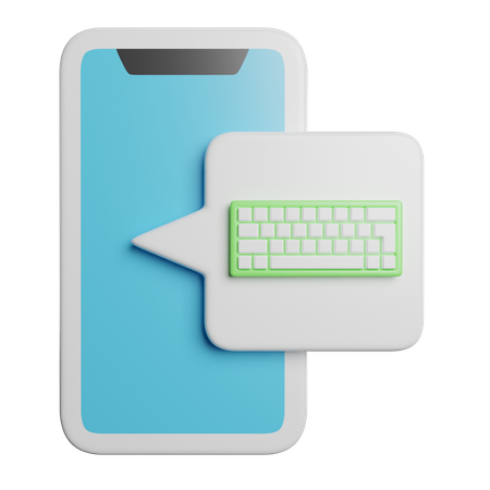 Teclado móvel  3D Icon