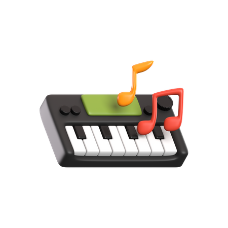 Teclado musical  3D Icon