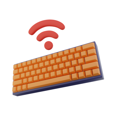 Teclado sem fio  3D Icon