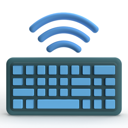 Teclado sem fio  3D Icon