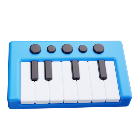 Teclas de piano  3D Icon