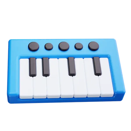 Teclas de piano  3D Icon