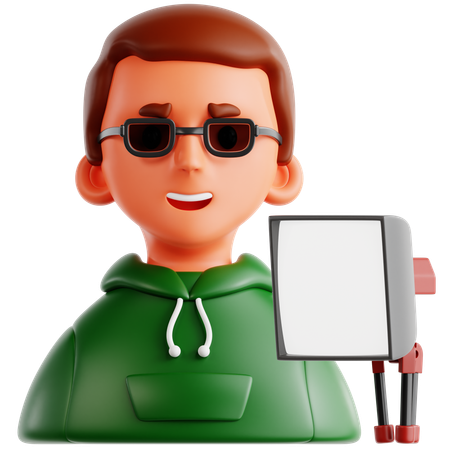 Técnicos de iluminación  3D Icon