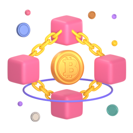 Blockchain  3D Icon