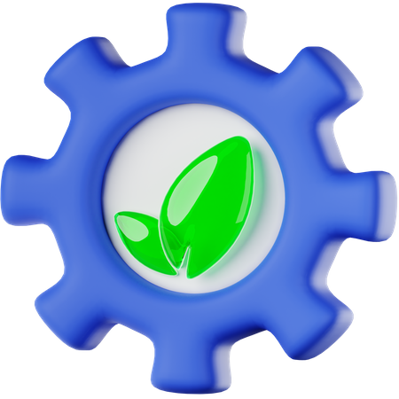 Tecnologia Ecológica 3D Icon