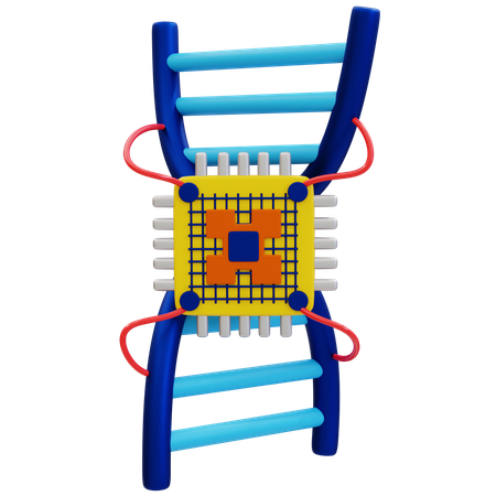 Tecnologia inovadora de chip de DNA  3D Icon