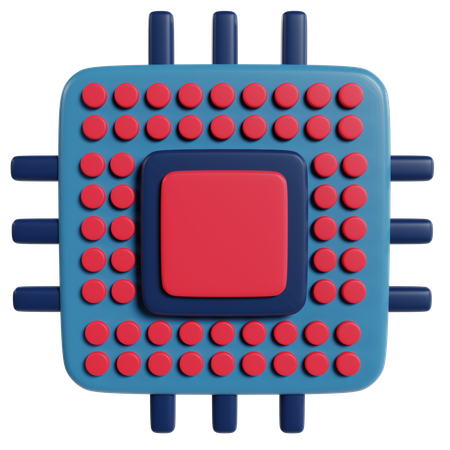 Tecnología iot y microprocesador inteligente  3D Icon