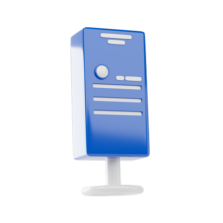 Tecnología de servidor  3D Icon