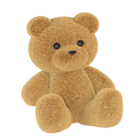 Teddy Bear Illustration In 3 D Design 3D Icon