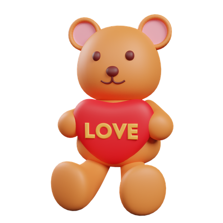 Teddy Bear  3D Illustration