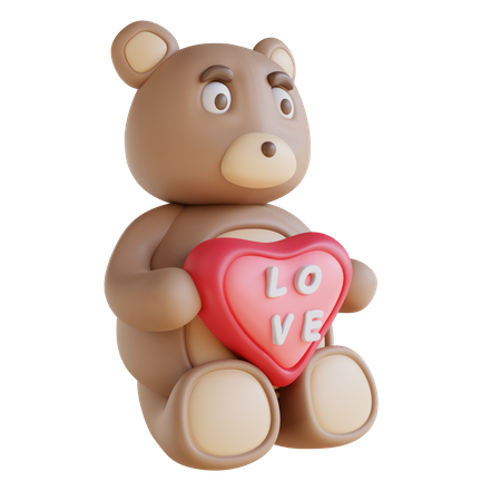 Teddy Bear 3D Icon