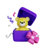 Teddy Bear In Gift