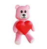 Teddy Holding Heart