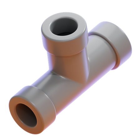 TEE PIPE  3D Icon