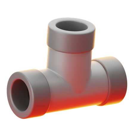 TEE PIPE  3D Icon
