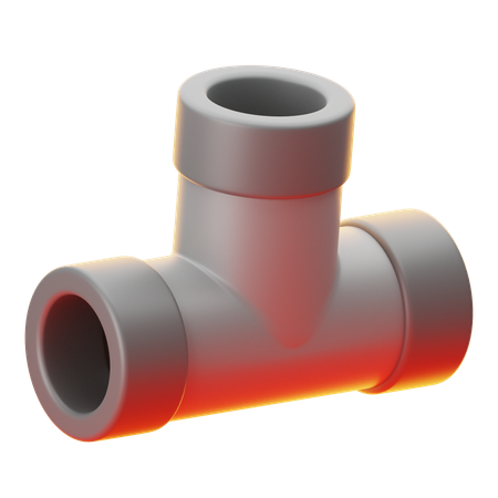 TEE PIPE  3D Icon