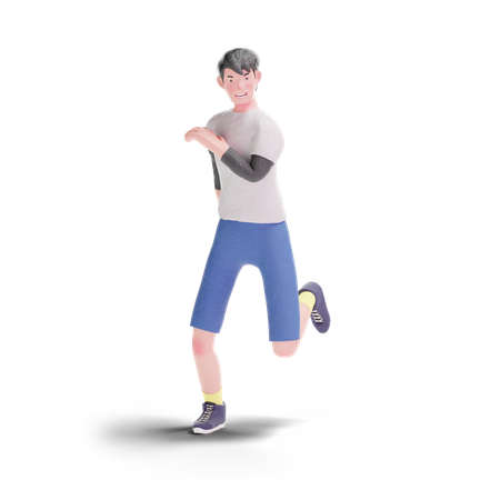 Teenager dancing  3D Illustration