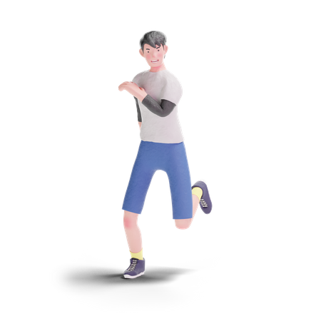Teenager dancing 3D Illustration
