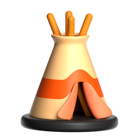 Teepee Tent  3D Icon