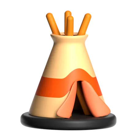 Teepee Tent  3D Icon