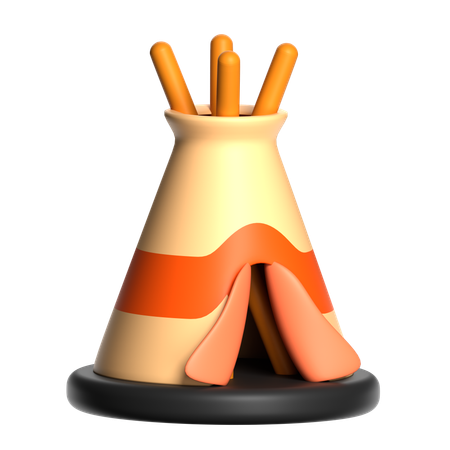Teepee Tent  3D Icon