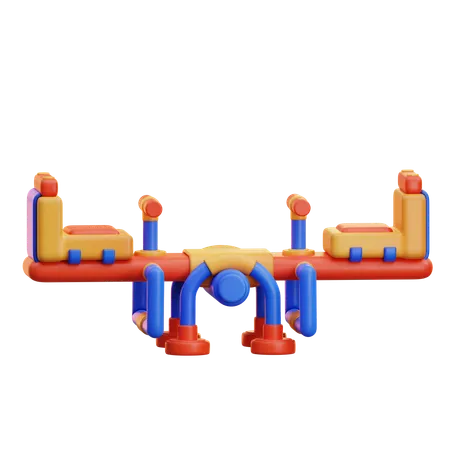 Teeter Totter  3D Icon