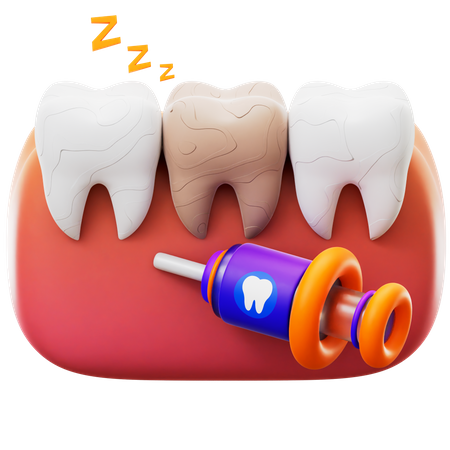 Teeth Anaesthesia 3D Icon
