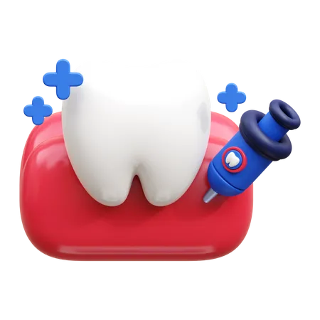 Teeth Anesthesia  3D Icon