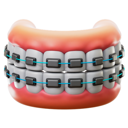 Teeth Braces  3D Icon