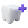 teeth care 3d illustration
