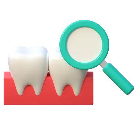 Teeth Examination Dental Care Icon 3 D Illustration 3D Icon