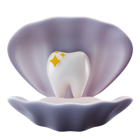 Teeth In Shell  3D Icon