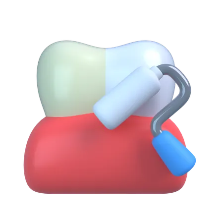 치아 미백  3D Icon