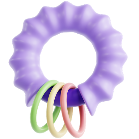 歯固めリング  3D Icon