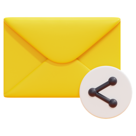 E-Mail teilen  3D Icon