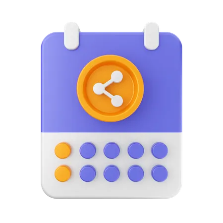 3 D Kalender Datums Und Uhrzeitsymbol 3D Icon