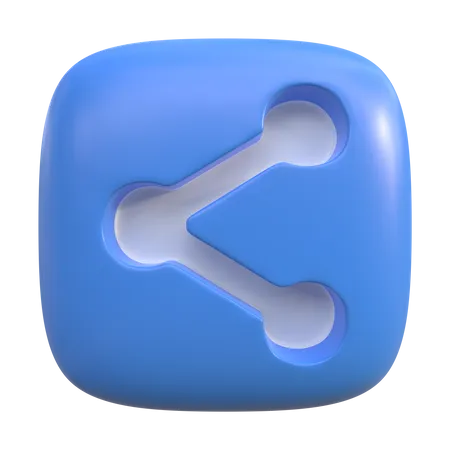 Teilen Knopf  3D Icon
