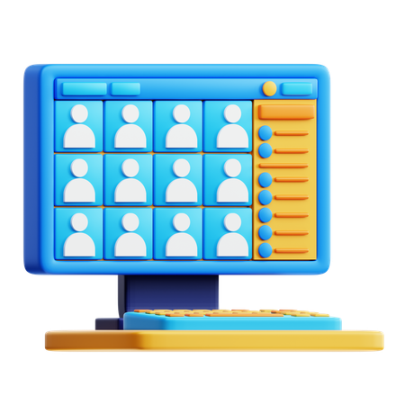 Teilnehmer  3D Icon