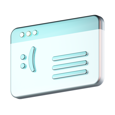 Tela azul  3D Icon