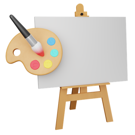 Tela de pintura  3D Icon