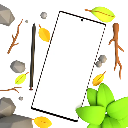 Tela do celular  3D Illustration