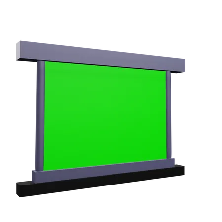 Tela verde  3D Icon