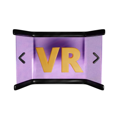 Tela de realidade virtual  3D Icon