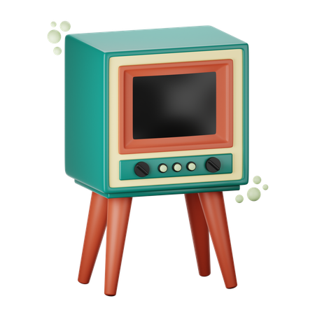 Télévision des années 1950  3D Icon